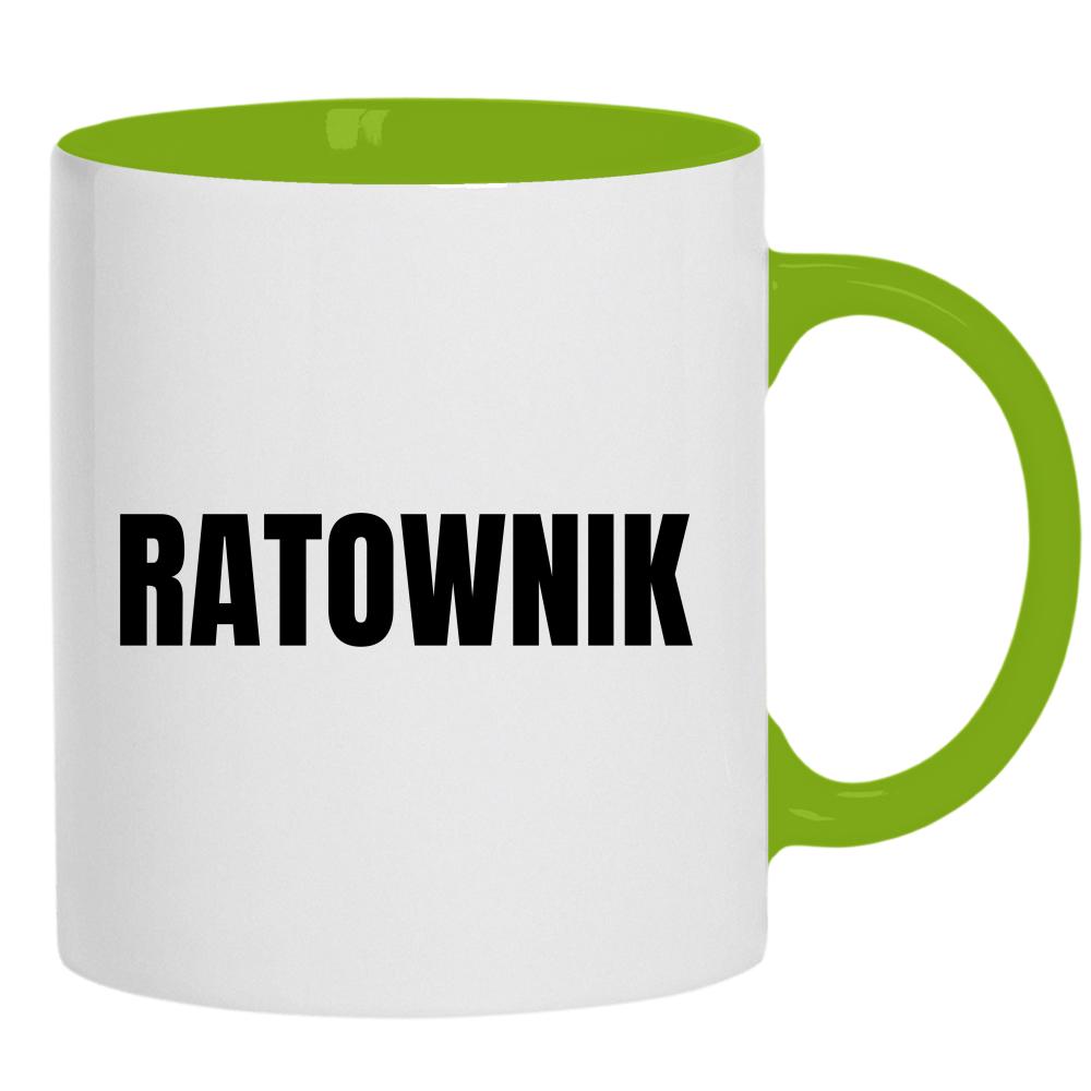 Ratownik kubek ucho kolor kolor zielony