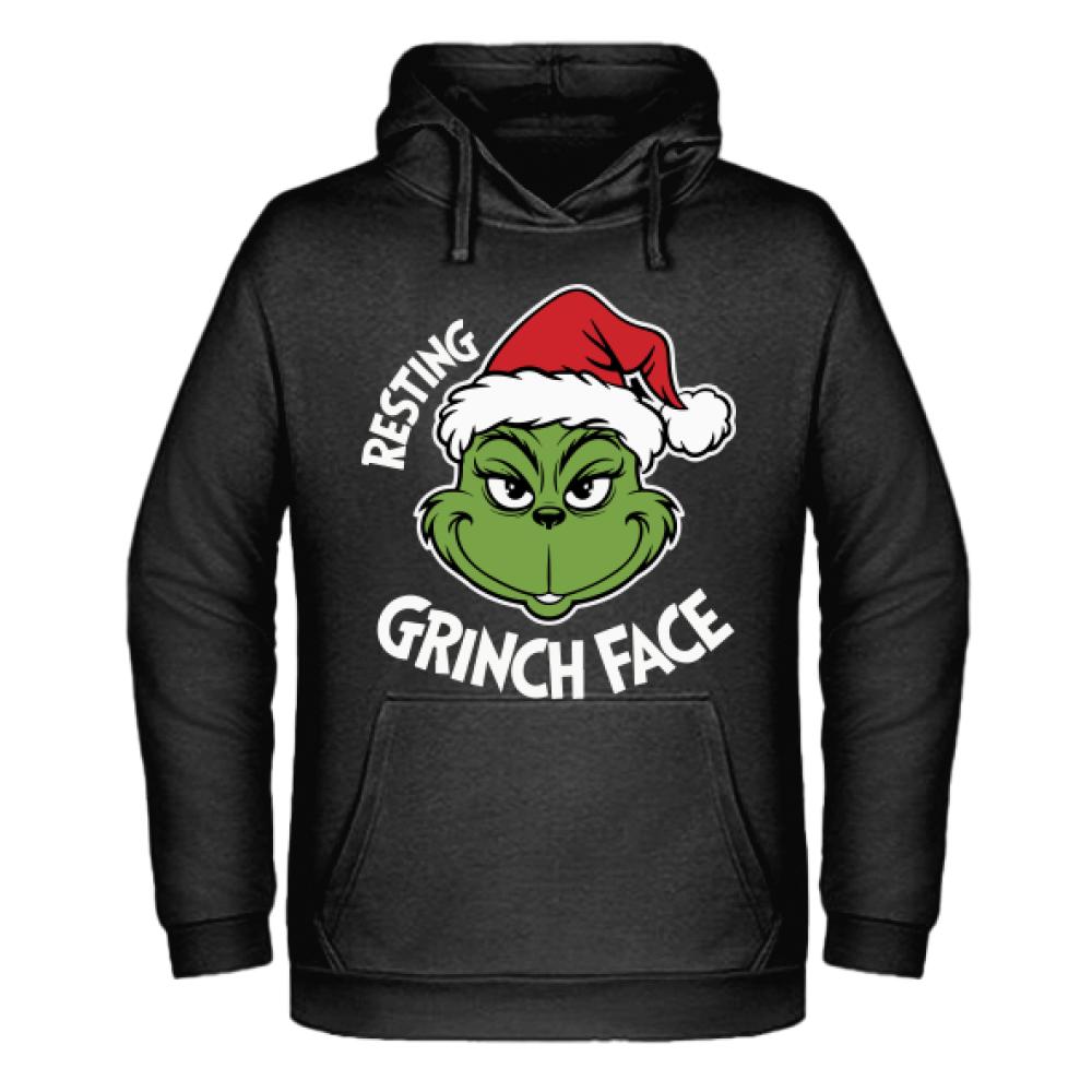 Resting Grinch Face bluza męska z kapturem