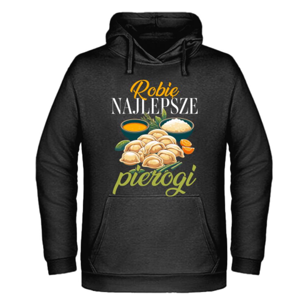 Robię najlepsze pierogi 2 bluza męska z kapturem