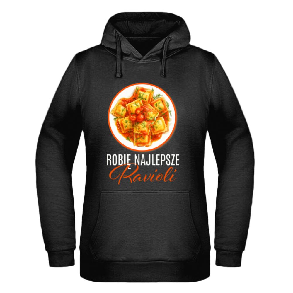 Robię najlepsze ravioli bluza damska z kapturem