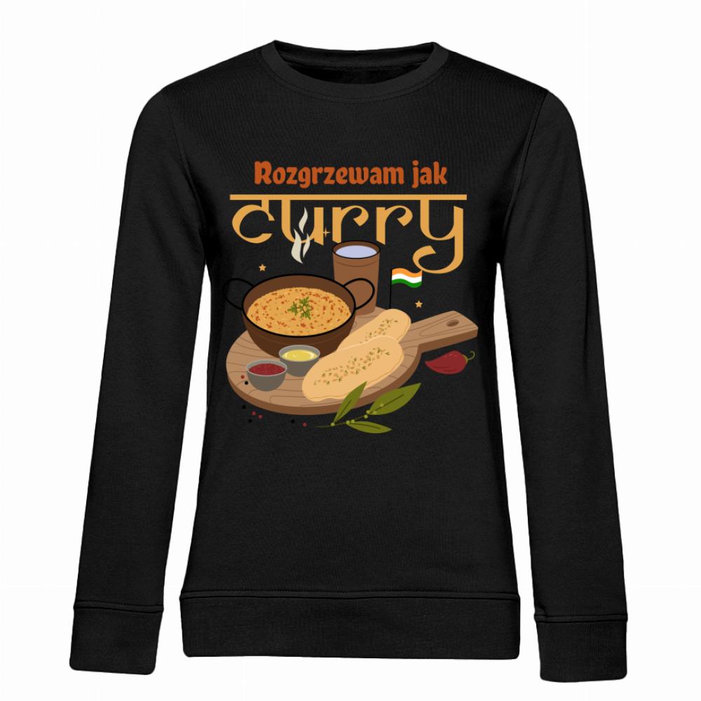 Rozgrzewam jak curry bluza damska bez kaptura