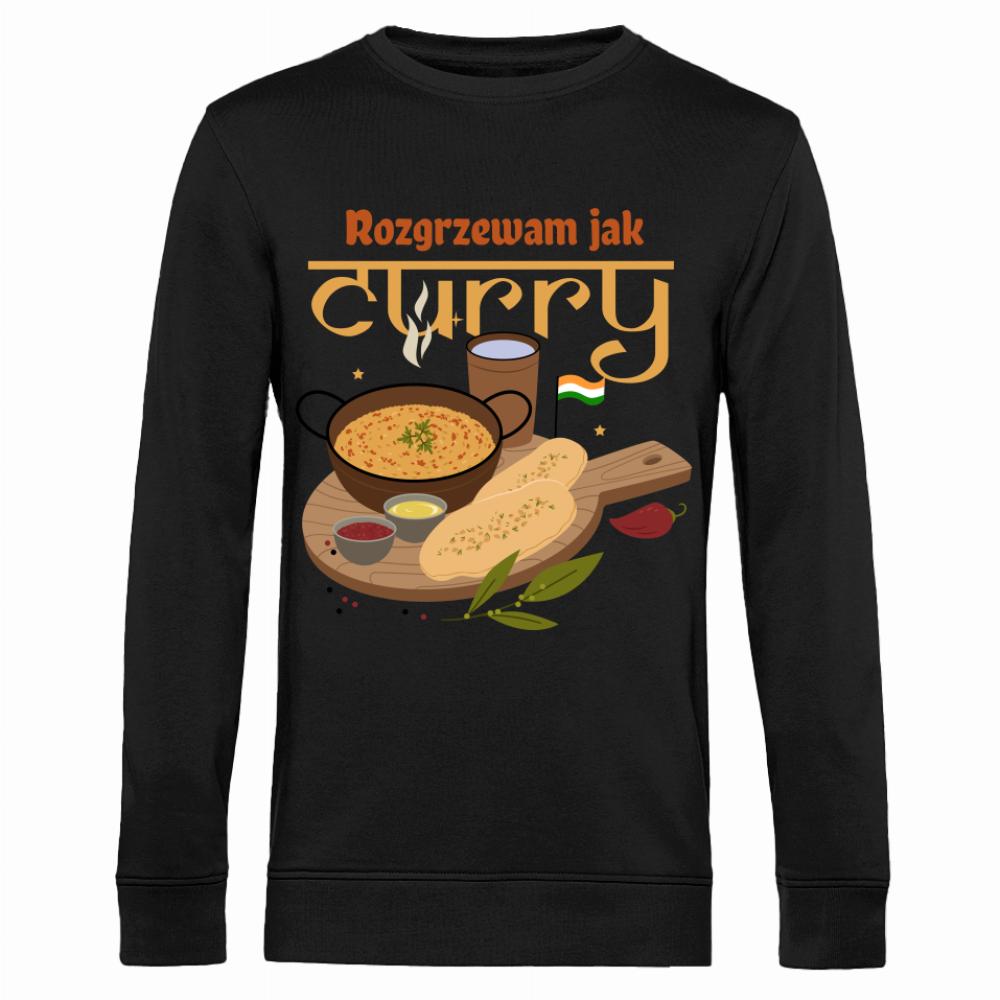Rozgrzewam jak curry bluza męska bez kaptura
