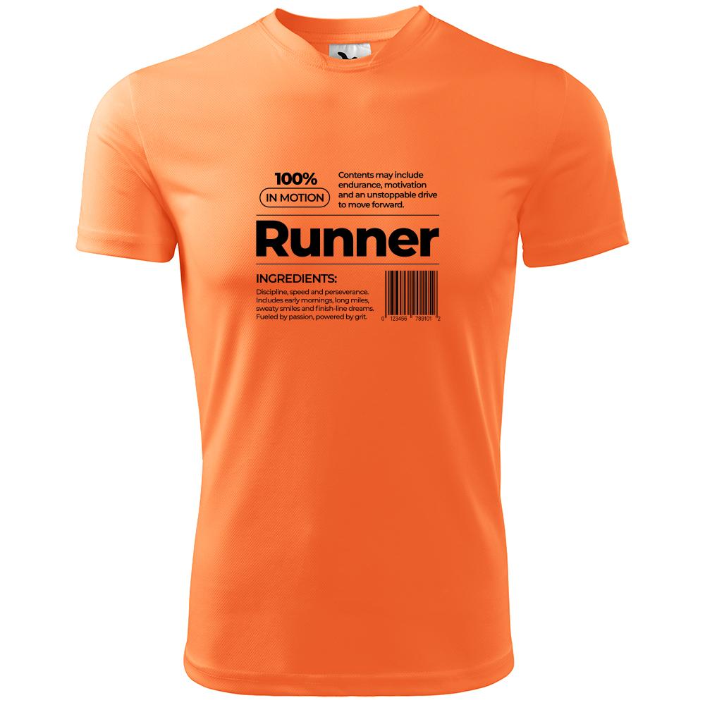 Runner koszulka men neon