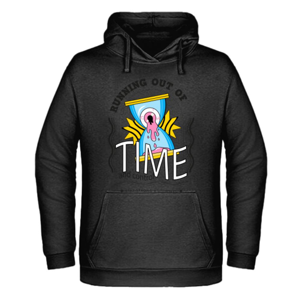 RUNNING OUT OF TIME bluza męska z kapturem