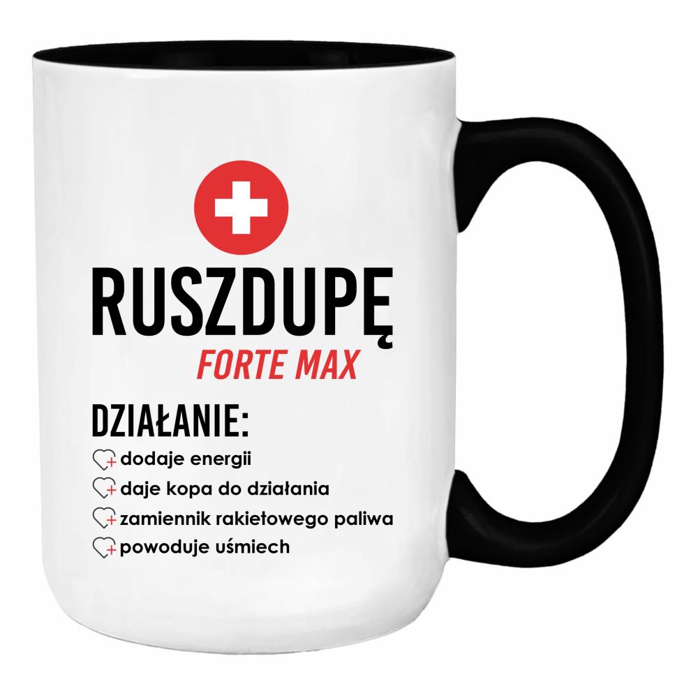Ruszdupe Forte Max duży kubek ucho kolor kolor biały