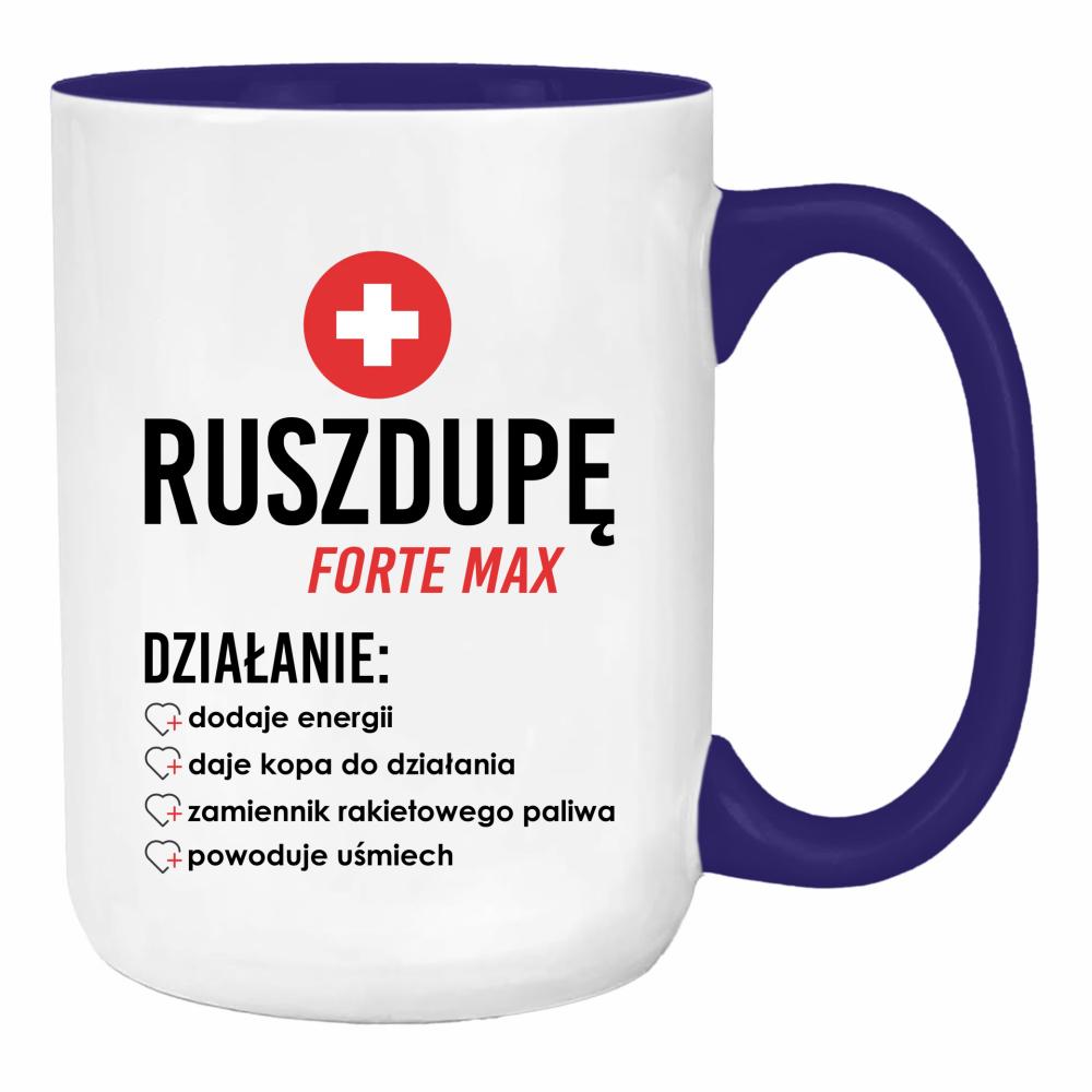 Ruszdupe Forte Max duży kubek ucho kolor kolor navy