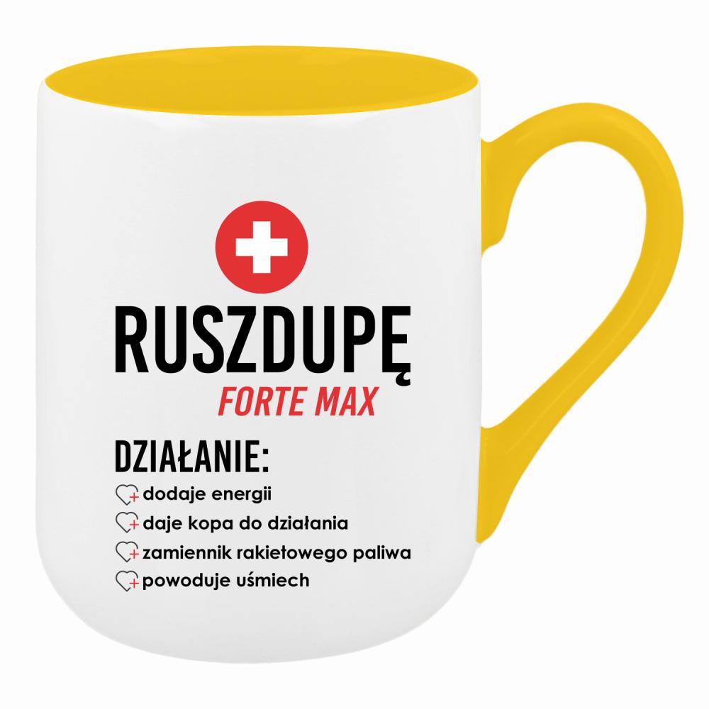 Ruszdupe Forte Max kubek coffee kolor żółty