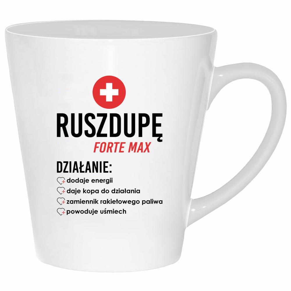 Ruszdupe Forte Max kubek latte kolor biały