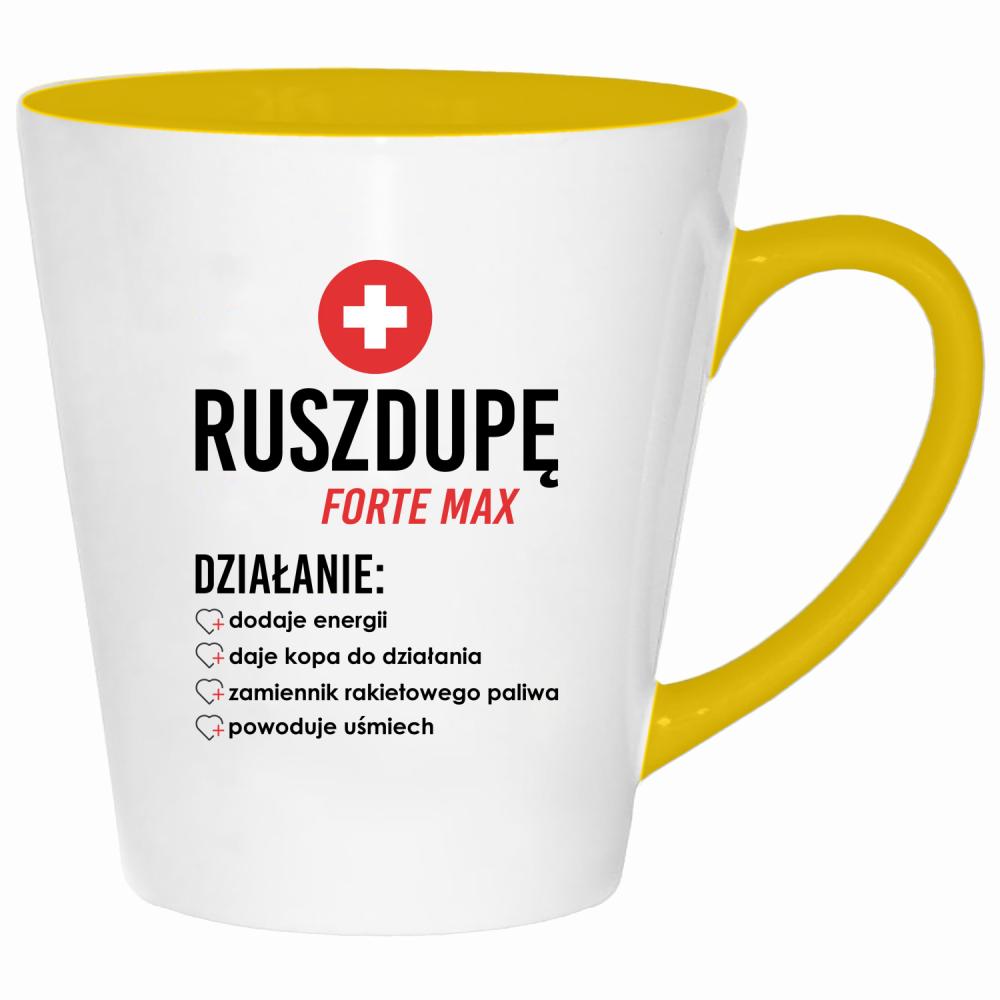 Ruszdupe Forte Max kubek latte kolor żółtyy