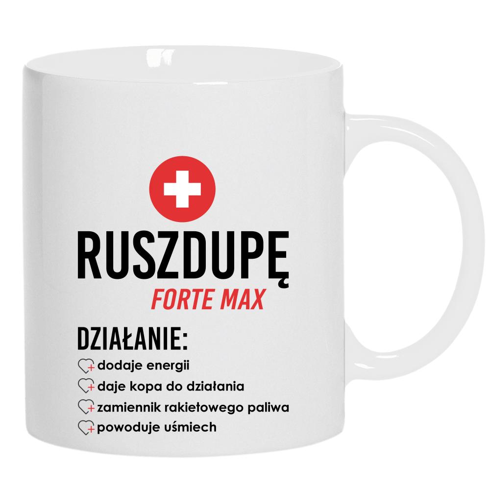 Ruszdupe Forte Max kubek ucho kolor kolor biały