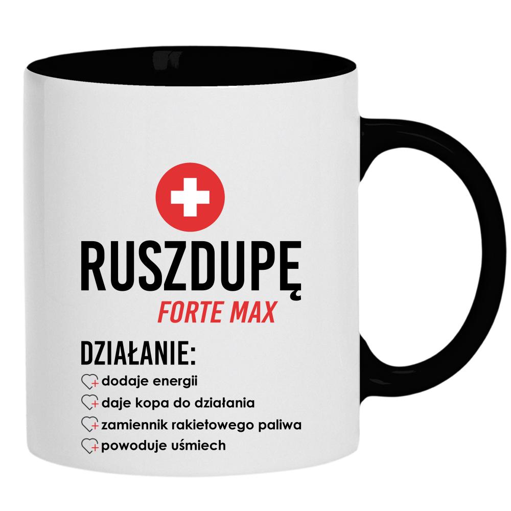 Ruszdupe Forte Max kubek ucho kolor kolor czarnyy