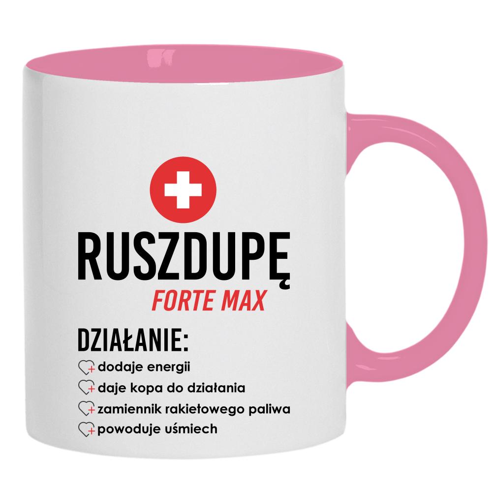Ruszdupe Forte Max kubek ucho kolor kolor różowy