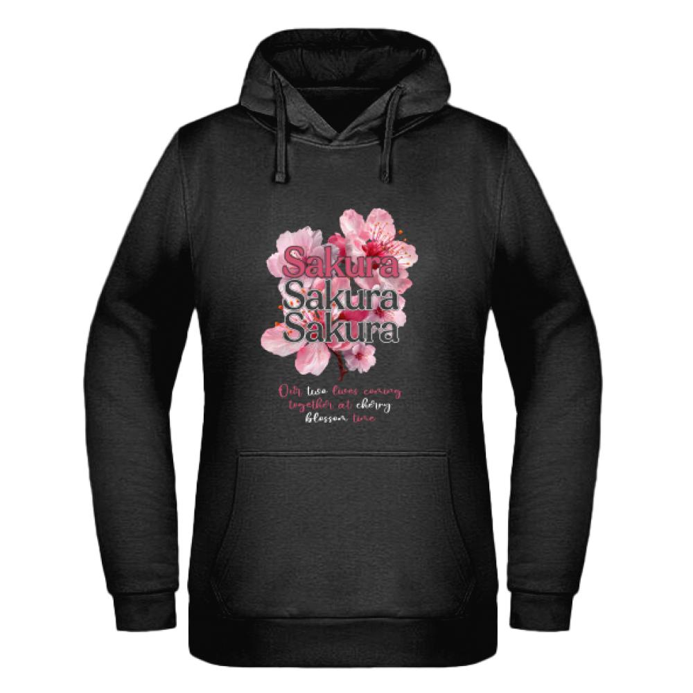 Sakura bluza damska z kapturem