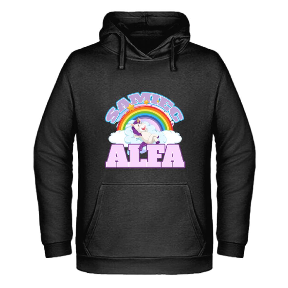 Samiec Alfa Róż bluza męska z kapturem kolor różowy