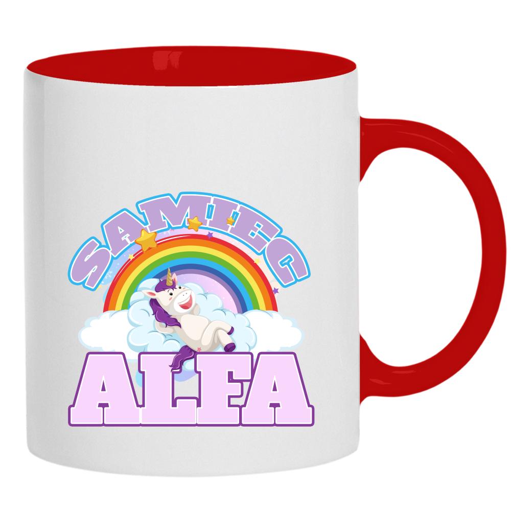 Samiec Alfa Róż kubek ucho kolor kolor vanilla milkshake