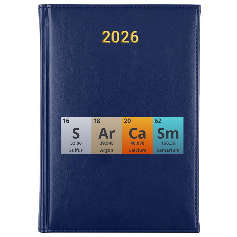 Sarcasm kalendarz książkowy a5 2026 kolor granatowy