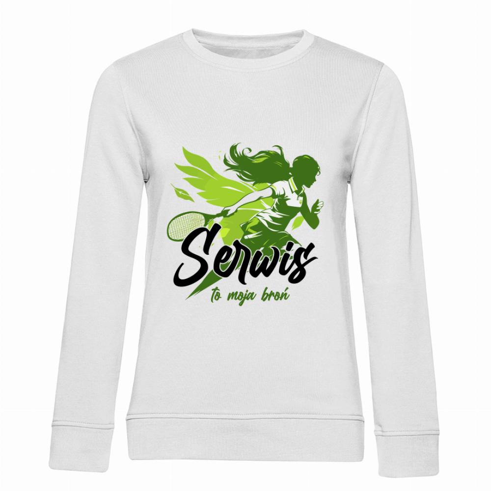 Serwis to moja broń bluza damska bez kaptura