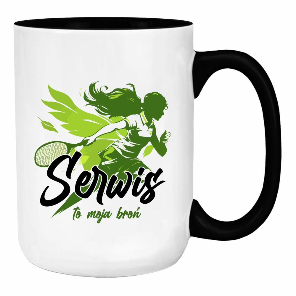 Serwis to moja broń duży kubek ucho kolor kolor limonka