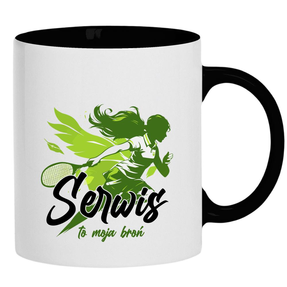 Serwis to moja broń kubek ucho kolor kolor czarnyy