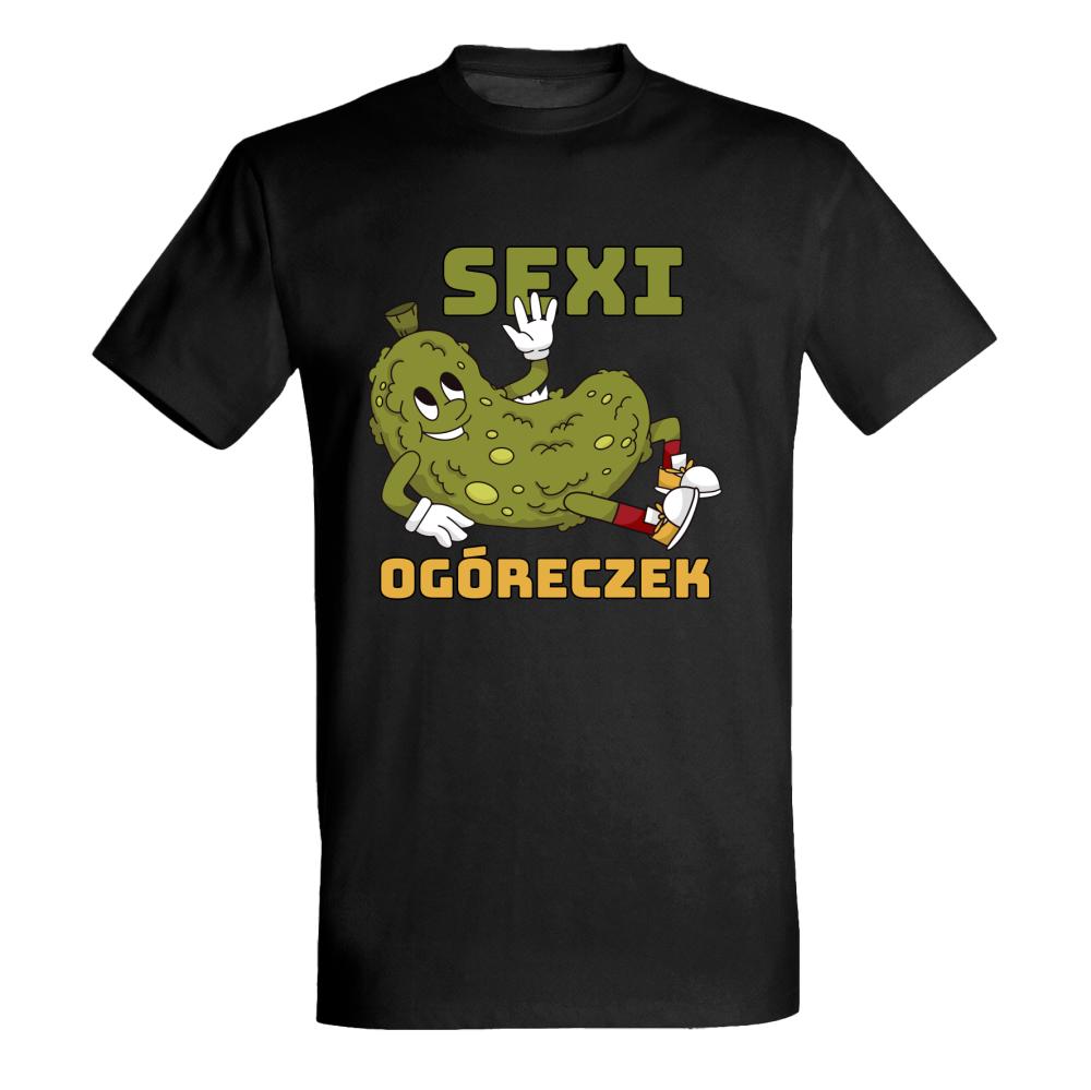 SEXI OGÓRECZEK koszulka męska kolor żółty