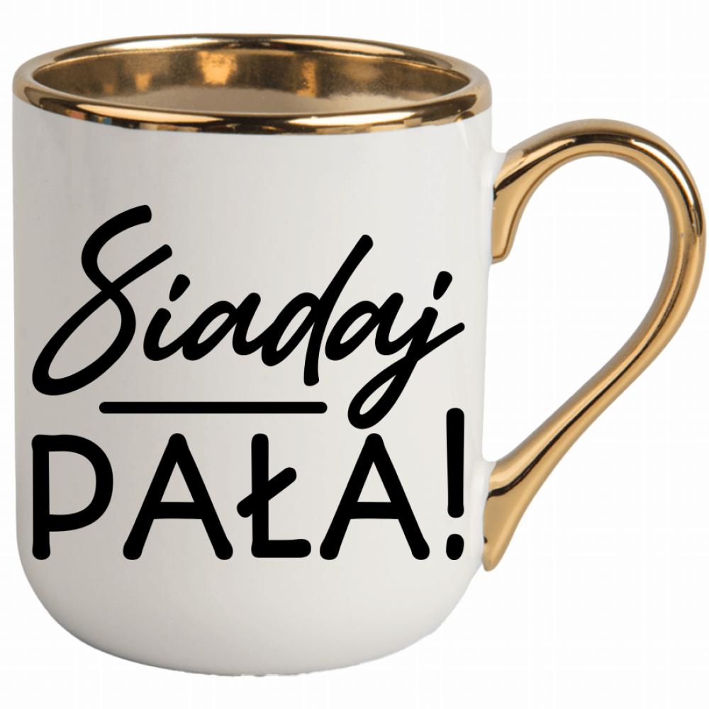 Siadaj, pała kubek elegant biały