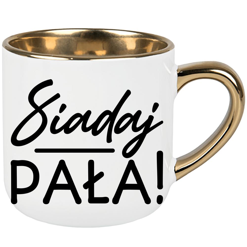 Siadaj, pała kubek elegant duży kolor żółty