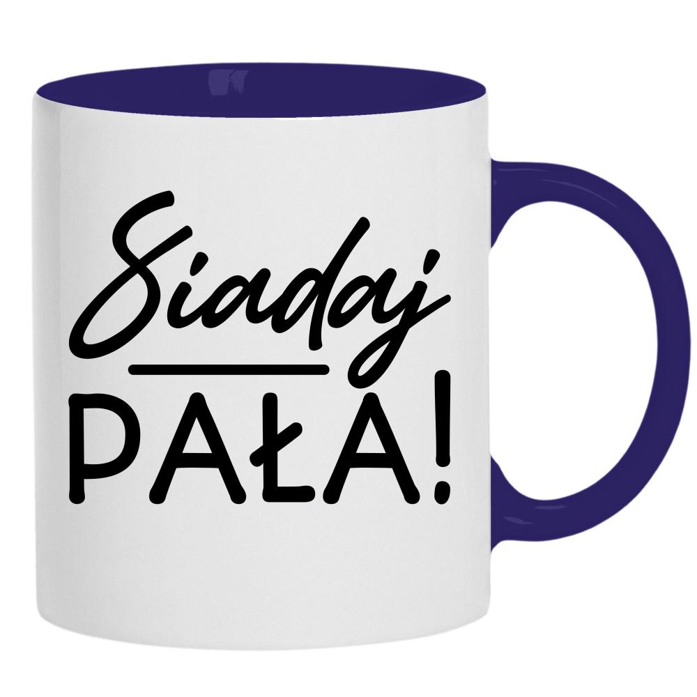 Siadaj, pała kubek ucho kolor kolor navy