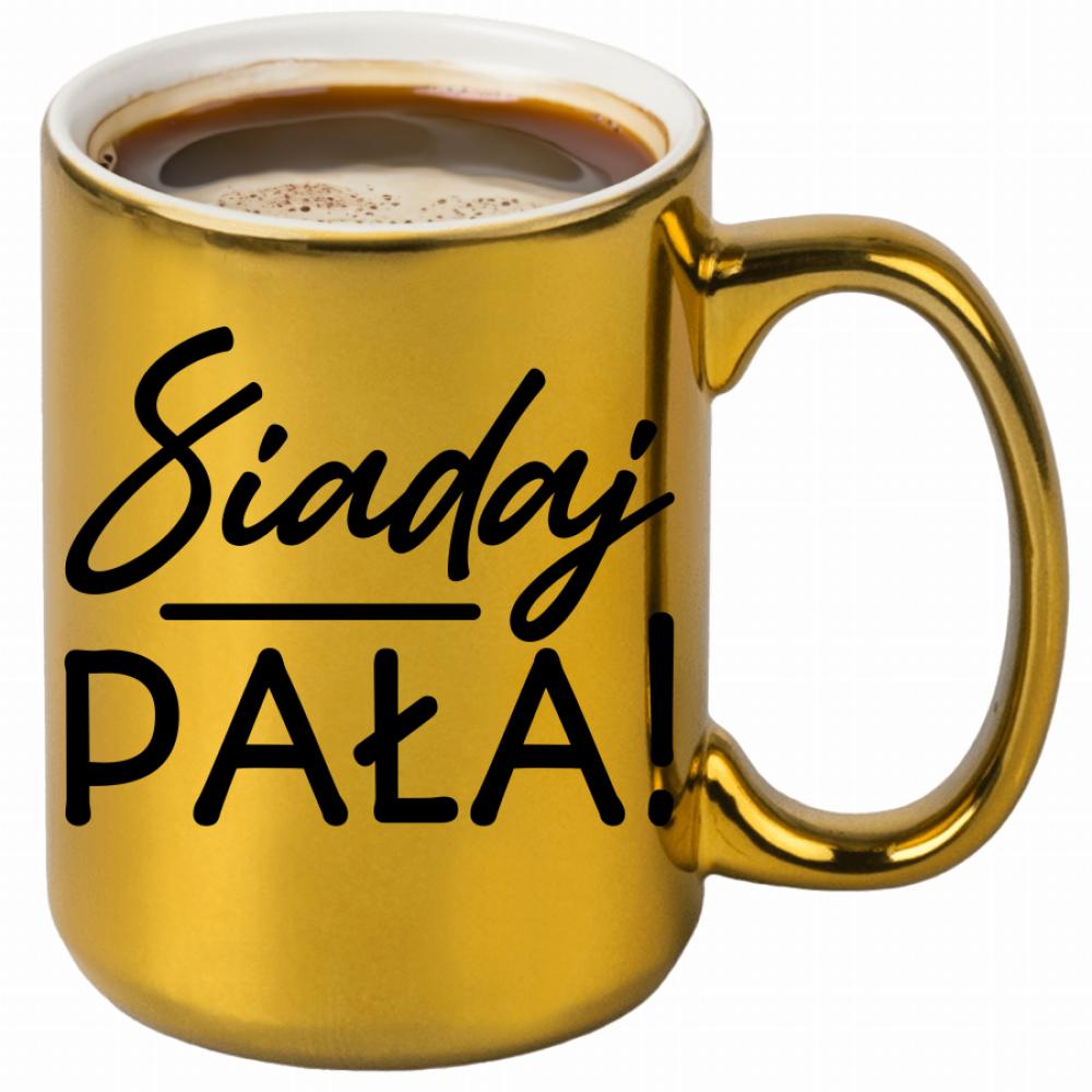 Siadaj, pała kubek złoty kolor zielony 2