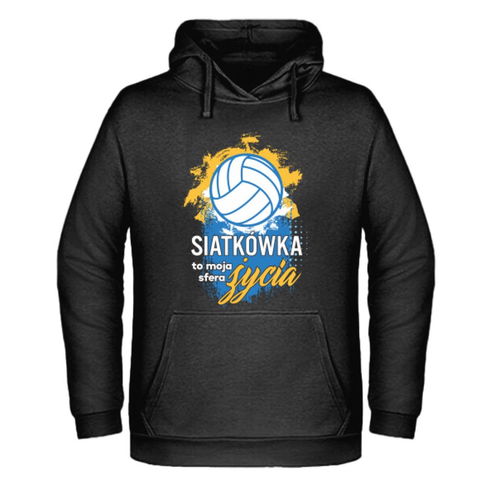 Siatkówka to moja strefa życia 2 bluza męska z kapturem