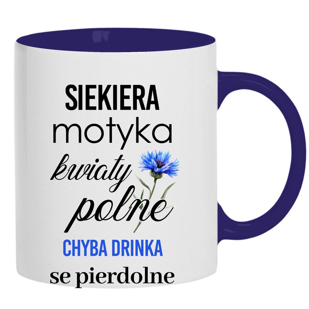 Siekiera, motyka – chyba drinka kubek ucho kolor kolor navy