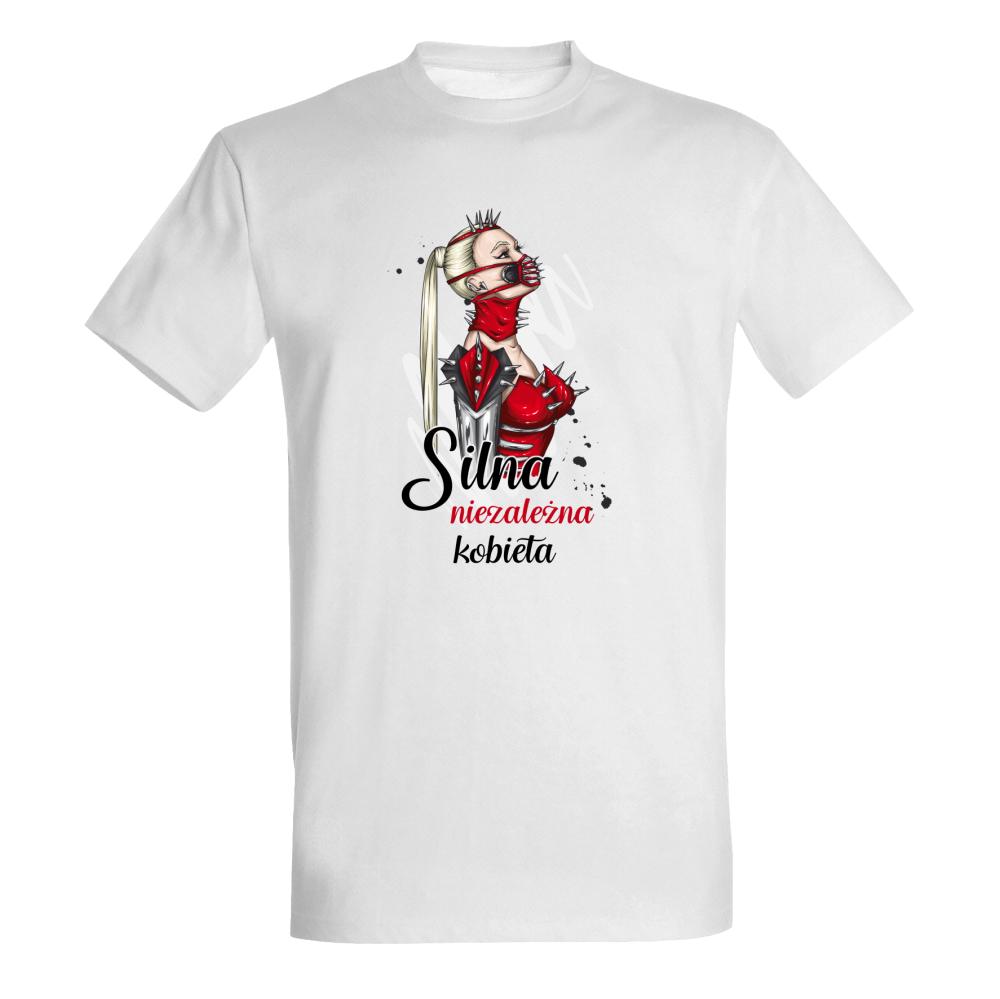 Silna niezależna kobieta koszulka męska
