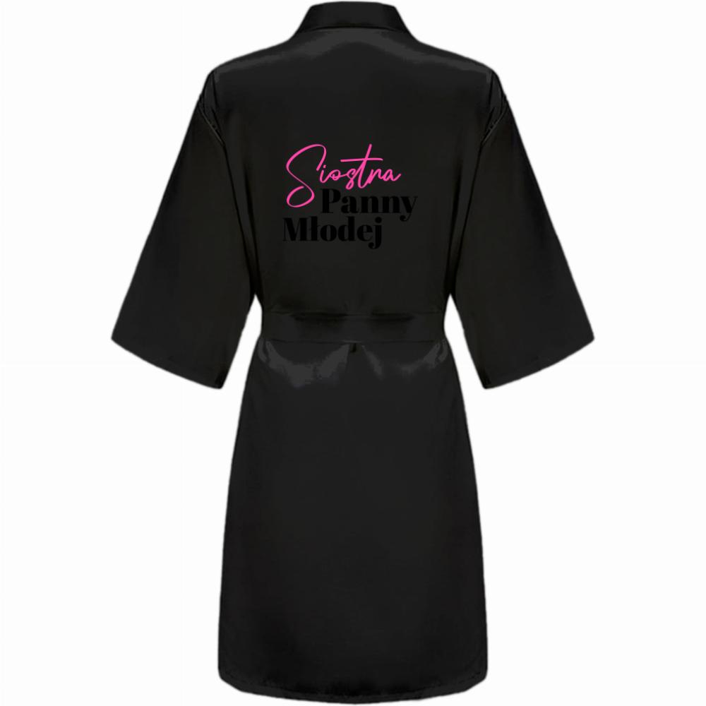 Siostra Panny Młodej szlafrok damski kolor złoty