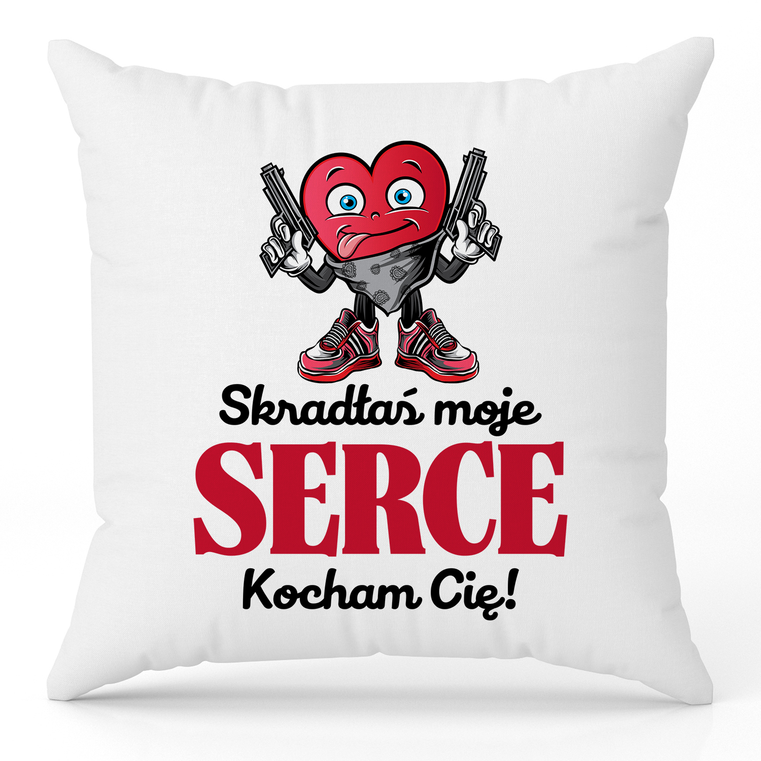 Skradłaś moje serce. Kocham Cię poduszka