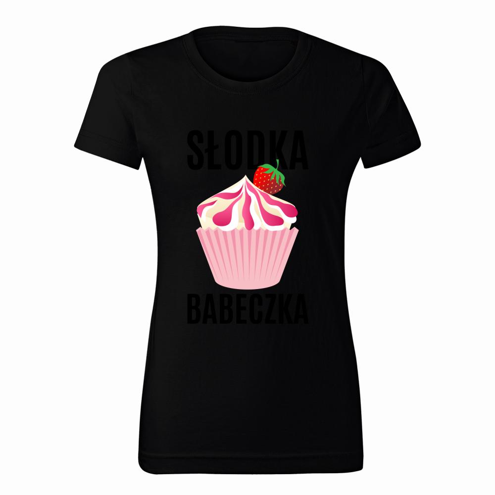 Słodka Babeczka koszulka damska kolor vanilla milkshake