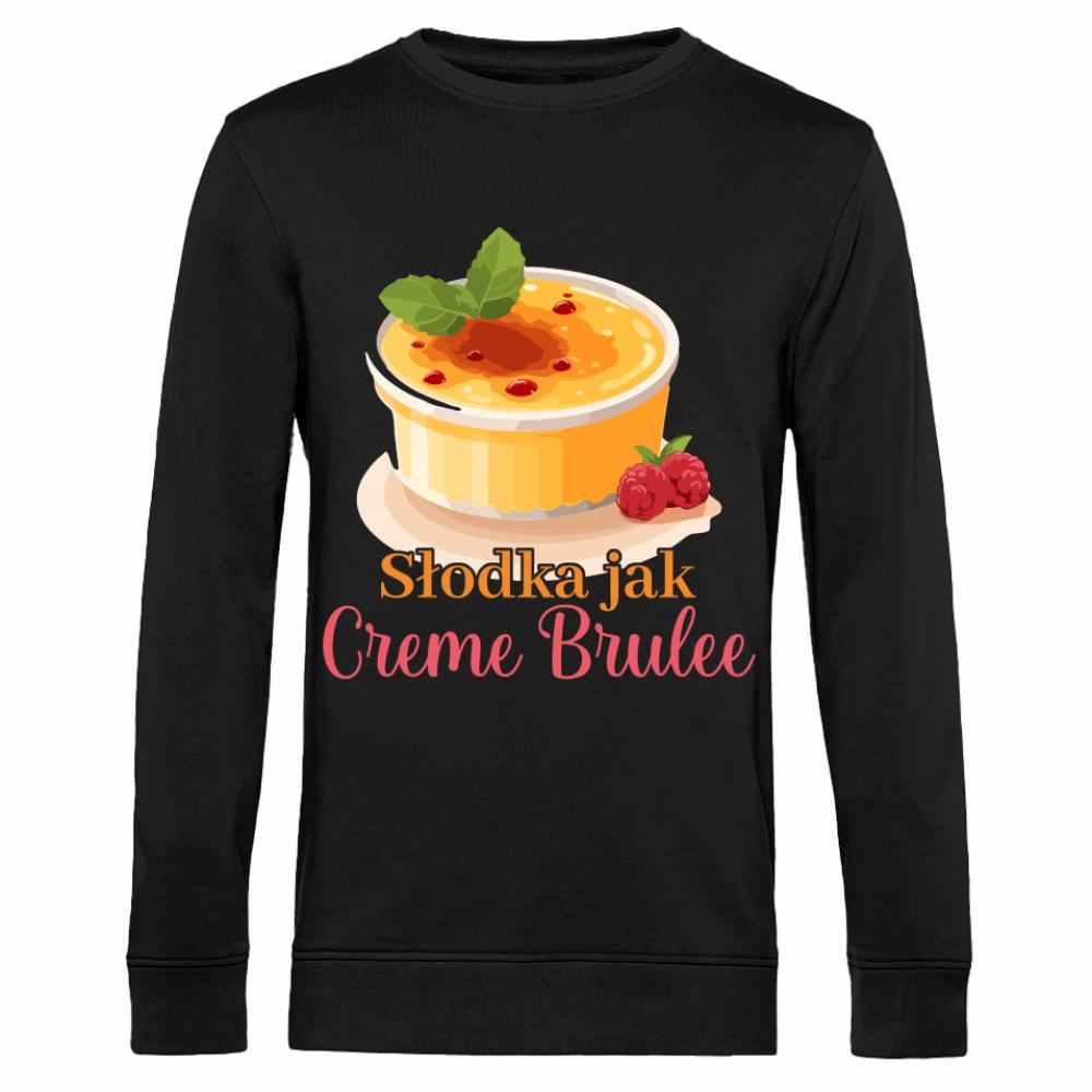 Słodka jak Crème Brûlée bluza męska bez kaptura