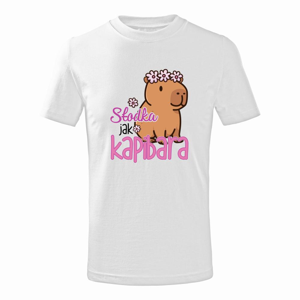 Słodka jak kapibara koszulka junior