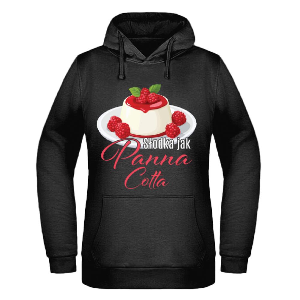 Słodka jak panna cotta bluza damska z kapturem