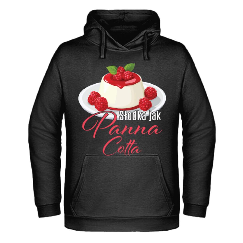 Słodka jak panna cotta bluza męska z kapturem