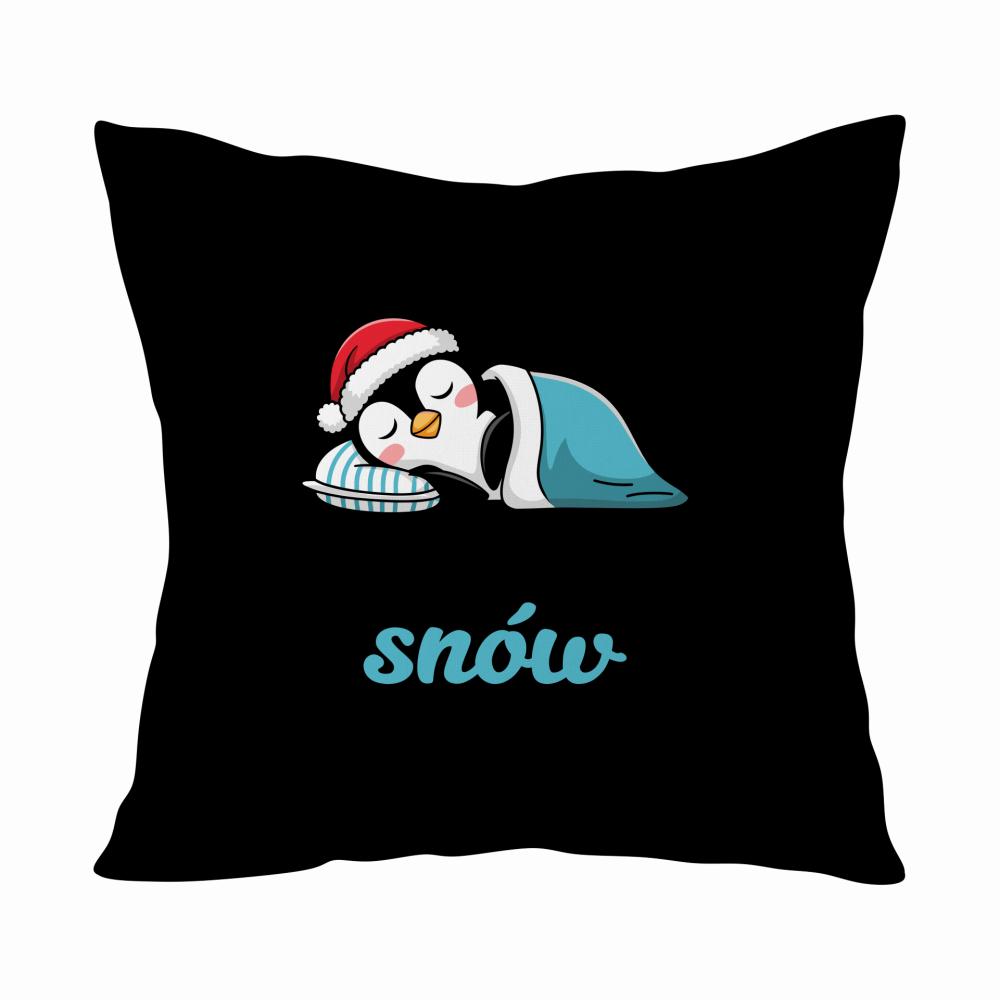 Słodkich snów poduszka kolor niebieski