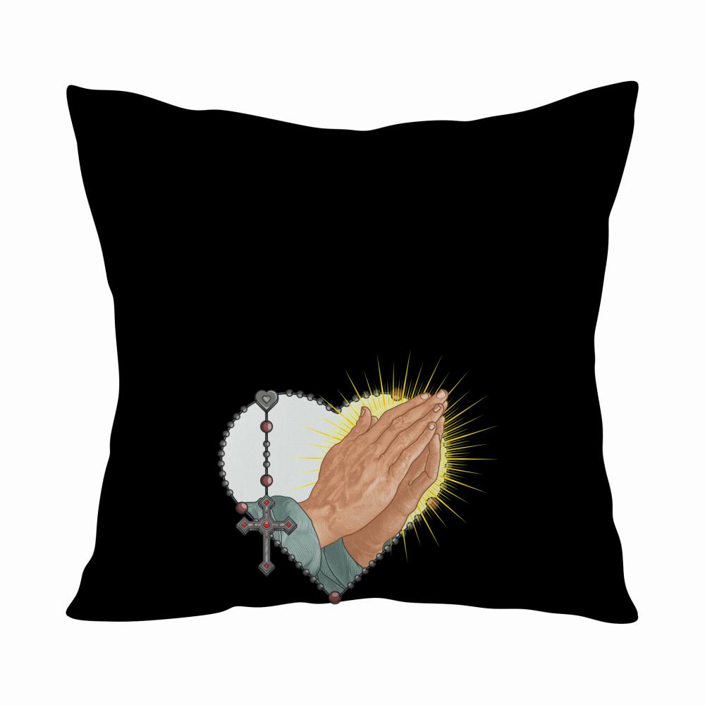 Służyć Panu to szukać dróg do ludzkich serc poduszka kolor biały