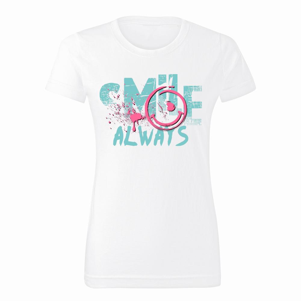 Smile always koszulka damska