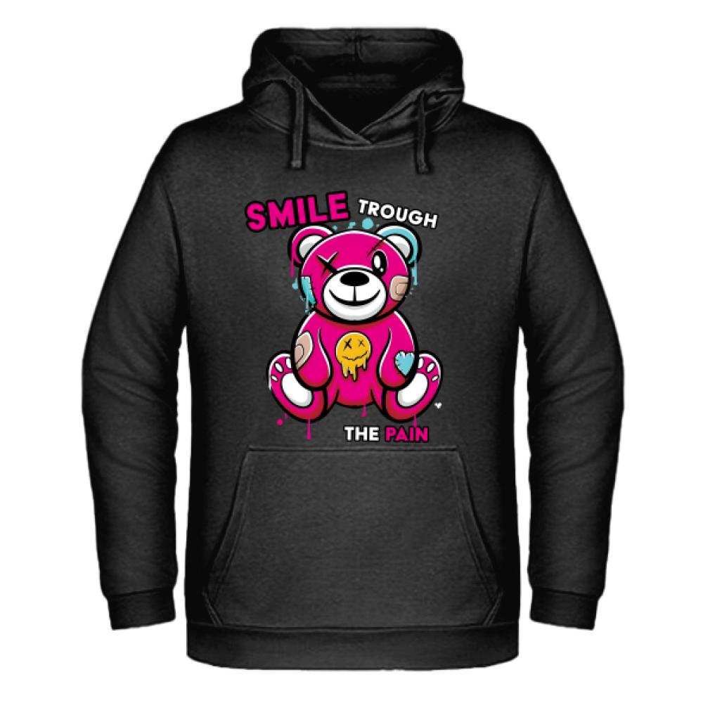 SMILE TROUGH THE PAIN bluza męska z kapturem