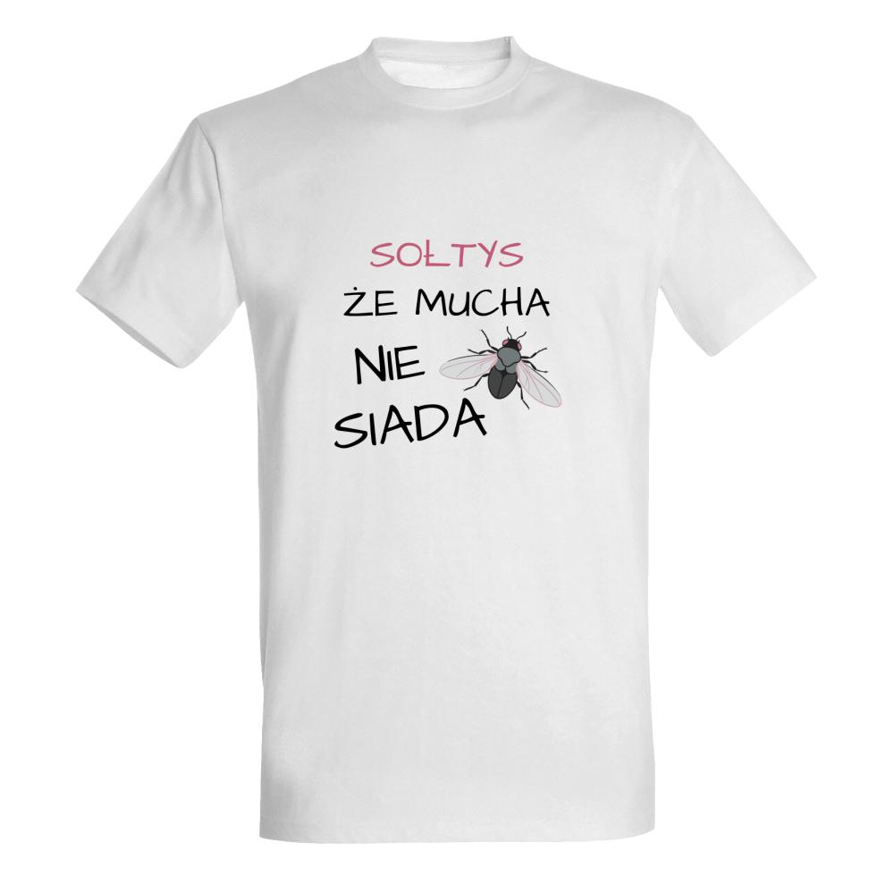 Sołtys że mucha nie siada koszulka męska