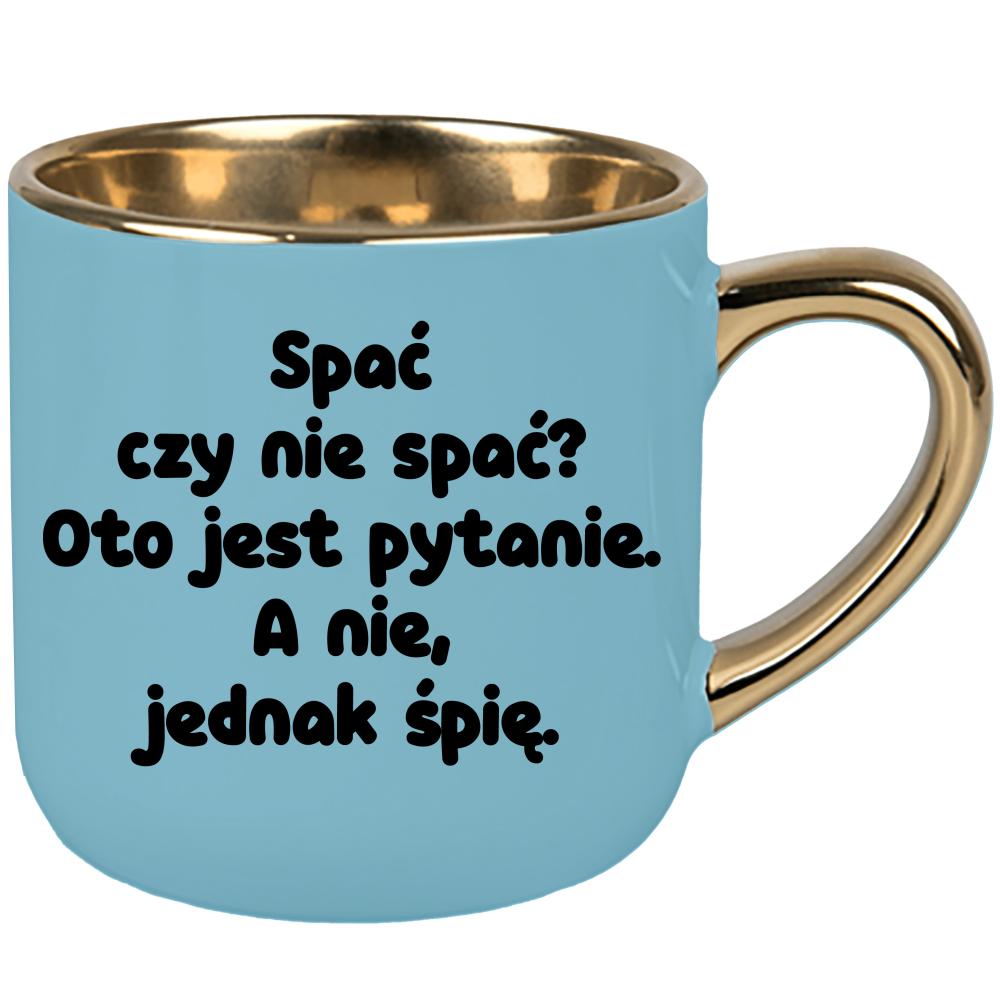 Spać czy nie spać? Oto jest pytanie 2 kubek elegant duży kolor niebieski 2