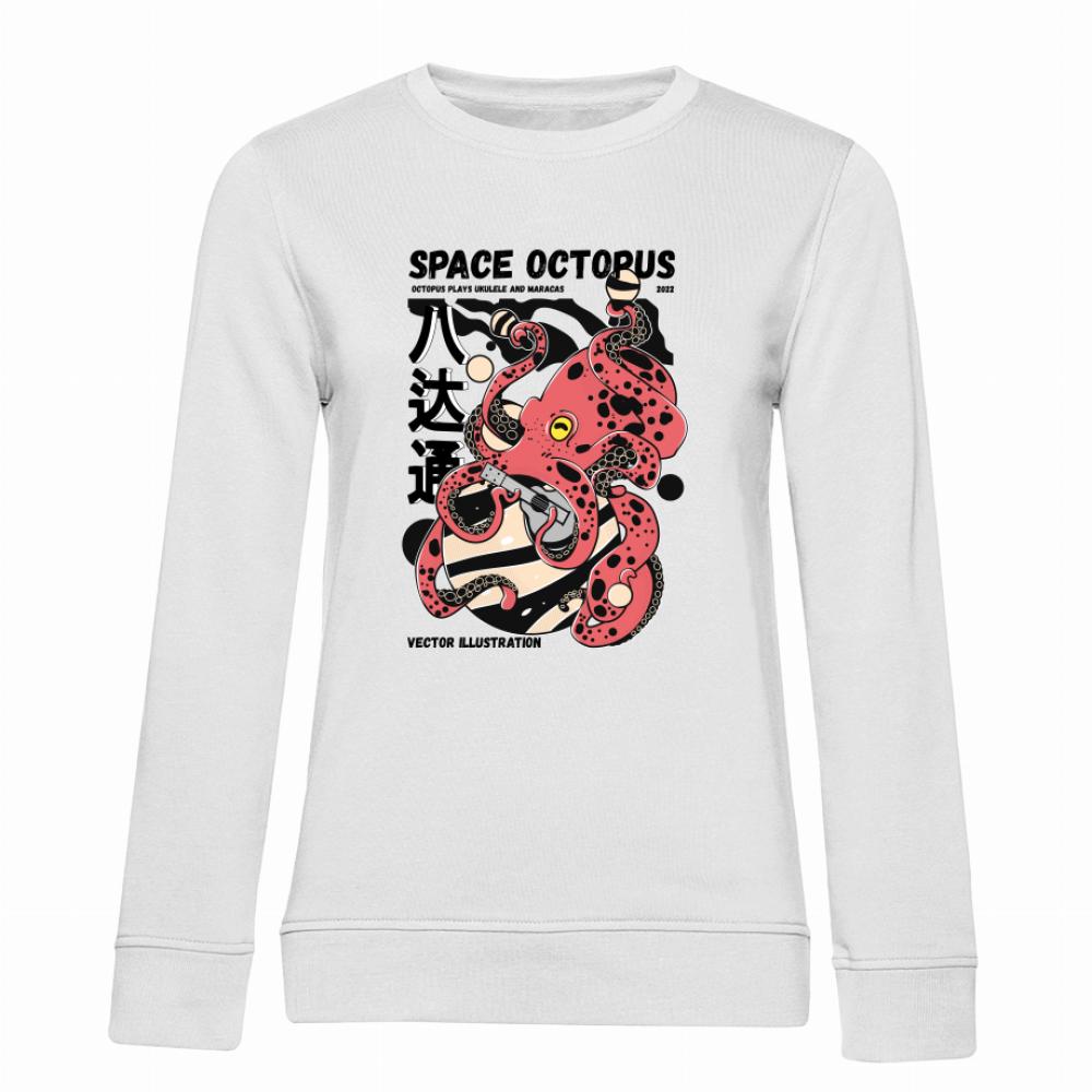 Space Octopus 2 bluza damska bez kaptura