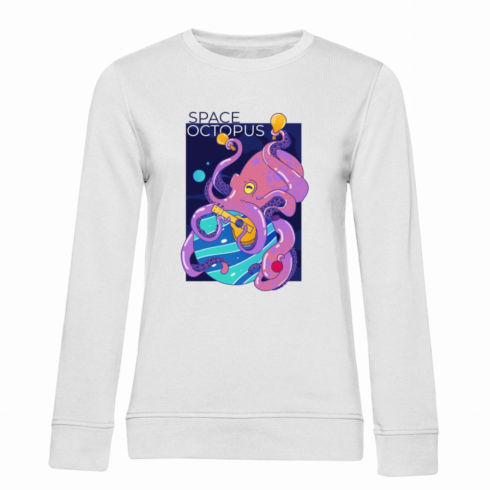 Space Octopus bluza damska bez kaptura