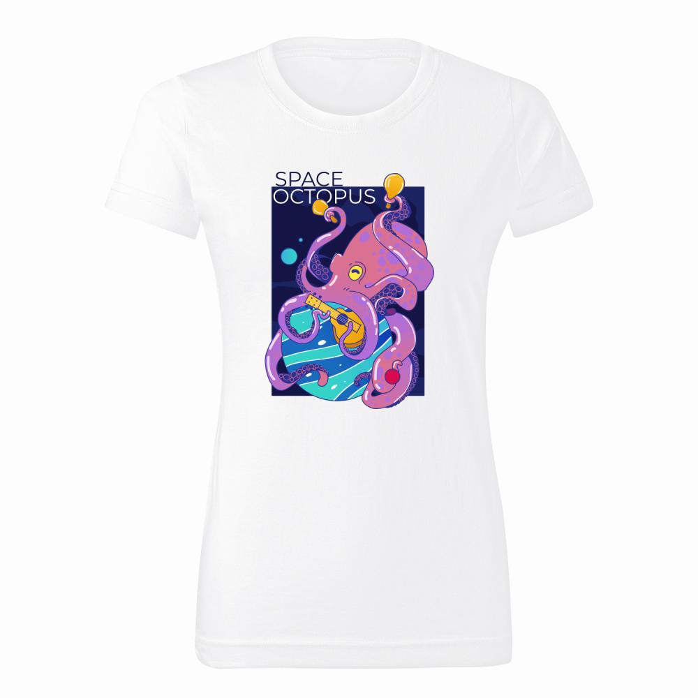 Space Octopus koszulka damska