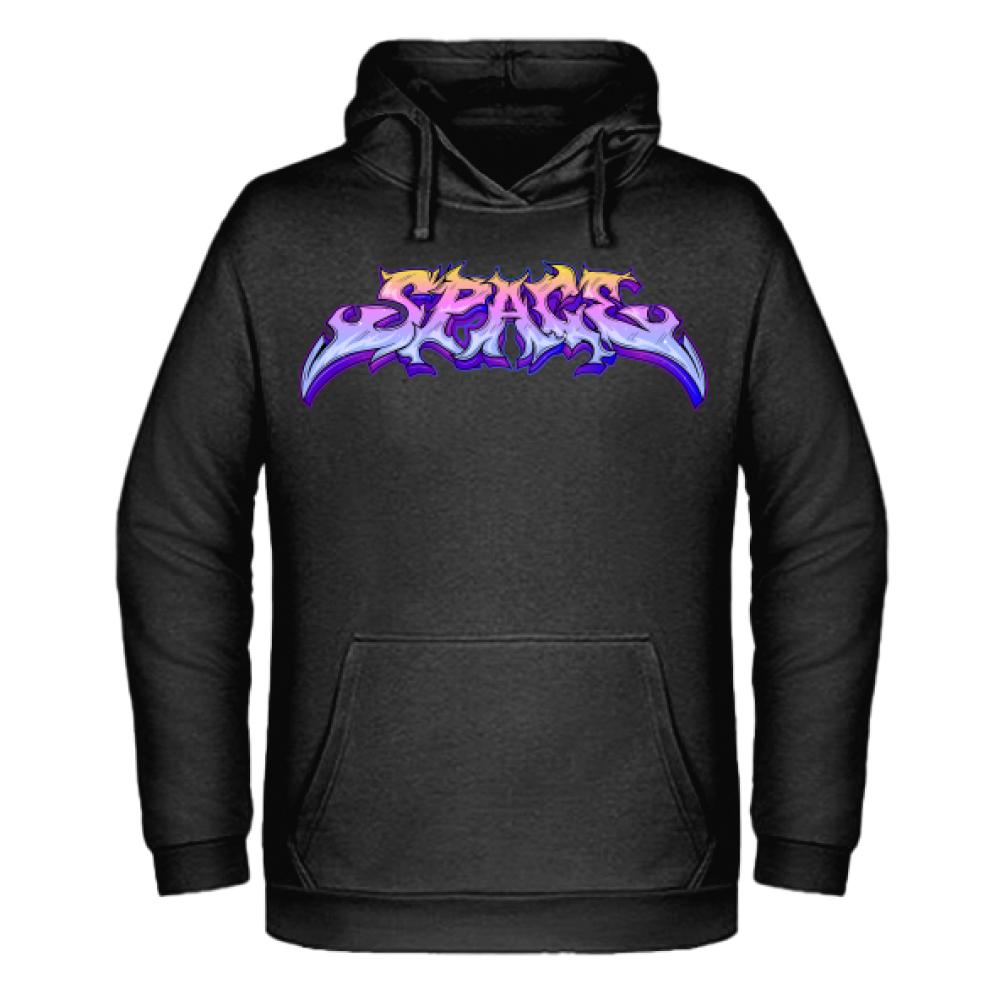 SPACE bluza męska z kapturem kolor biały