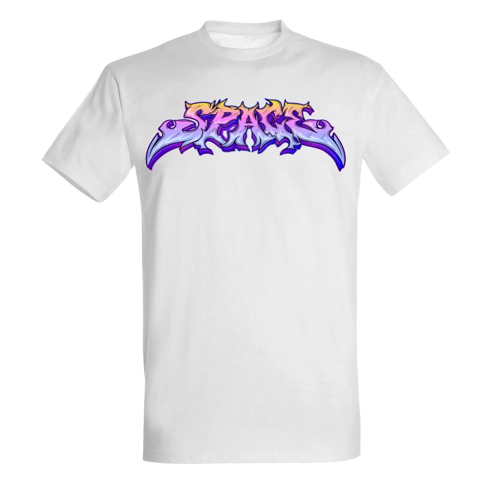 SPACE koszulka męska kolor biały