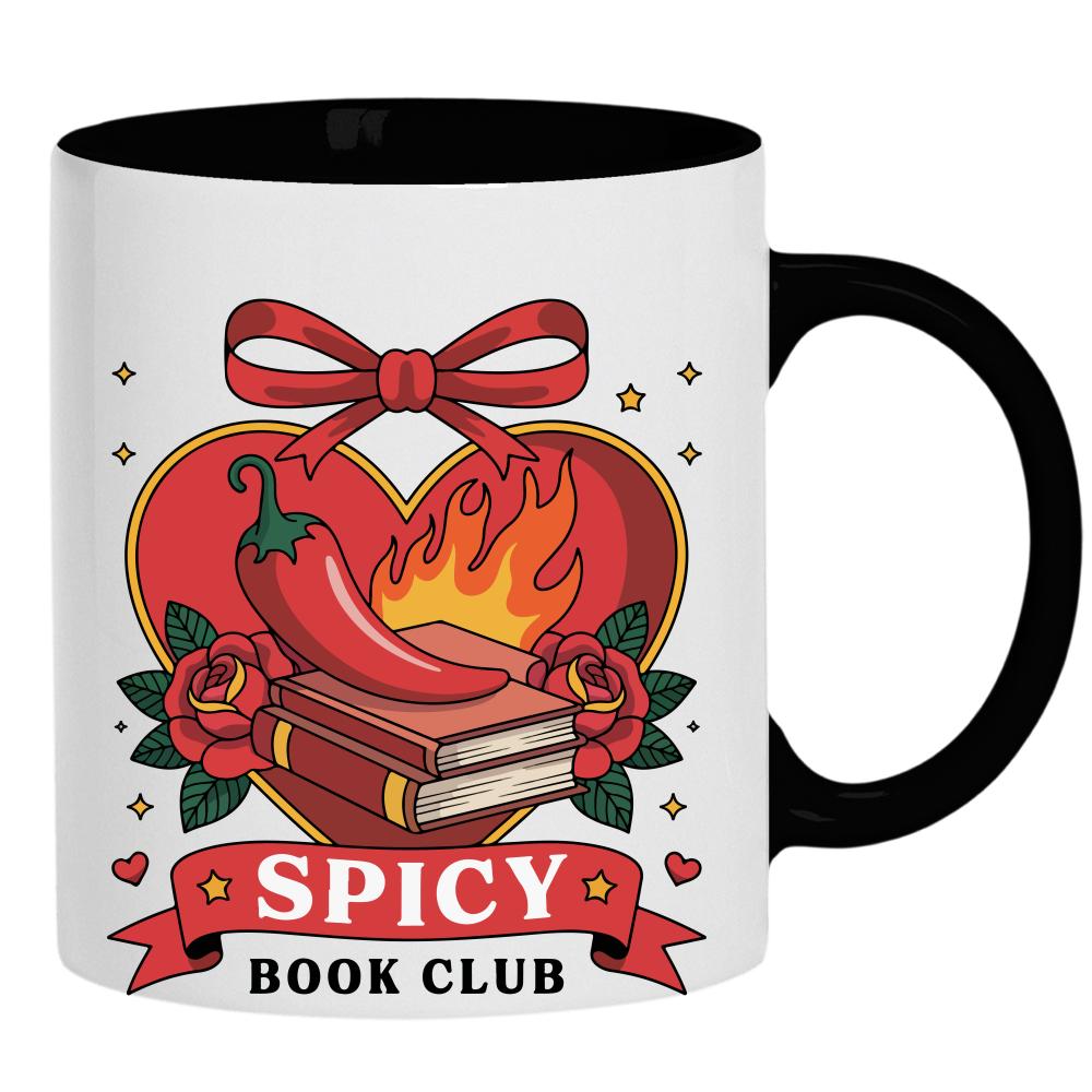 Spicy Book Club kubek ucho kolor kolor czarnyy